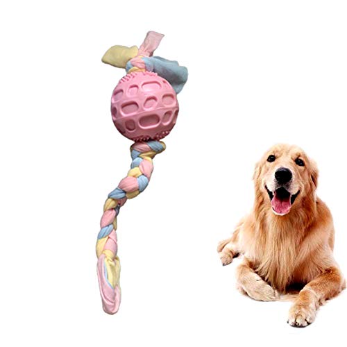 PLUS PO hundespielzeug unzerstörbar für Grosse Hunde hundespielzeug Wasser Welpen kaut Welpen zahnen Spielzeug Hund Spielzeug für langeweile patternball,pink von PLUS PO