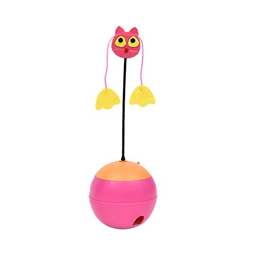 PLUS PO katzenangel katzenspielzeug Set Katzenfeder Spielzeug Katze Spielzeug Stick Katze Spielzeug Mit Teathers Katze Teaser Katze Angelrute Spielzeug pink von PLUS PO