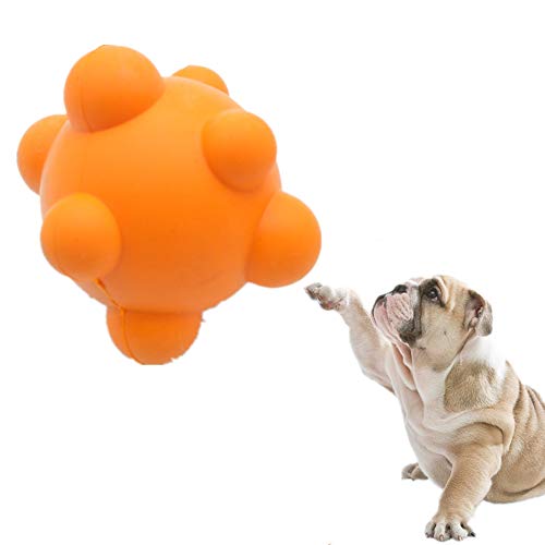 PLUS PO welpenspielzeug Hund hundespielzeug Ball Unzerstörbar Hund Spielzeug Welpen kauen Spielzeug Interaktive Hund Spielzeug Hund behandelt für welpen orange von PLUS PO