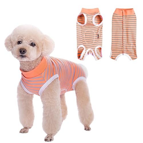 Genesungsanzug für Hunde, Genesungsanzug für männliche und weibliche Hunde, Anti-Lecken, medizinische chirurgische Anzüge, Kegel-E-Halsband, Alternative Haustierweste, Bauchwundschutz für Hunde von PLUSHCEWT