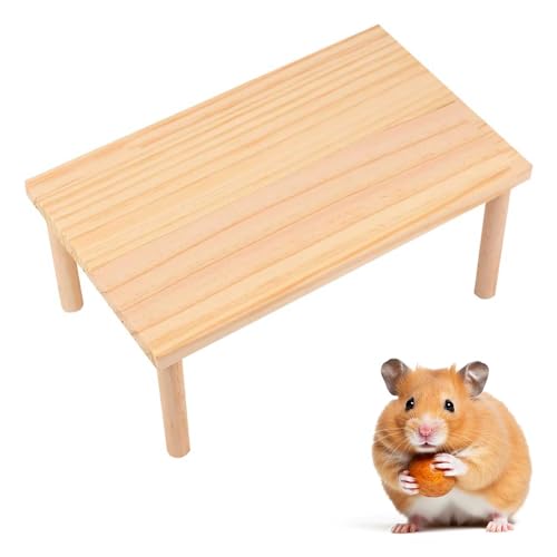 Hamsterplattform aus Holz, für kleine Tiere, Ständer, Plattformen, Sitzstangen, Hamster, Plattform, Spielzeug, natürliches Spielzeug, Käfigzubehör für Hamster, Eichhörnchen, Rennmäuse, Chinchilla Hamsterplattform aus Holz, für kleine Tiere, Ständer, Plattformen, Sitzstangen, Hamster, Plattform, Spielzeug, natürliches Spielzeug, Käfigzubehör für Hamster, Eichhörnchen, Rennmäuse, Chinchilla von PLUSHCEWT