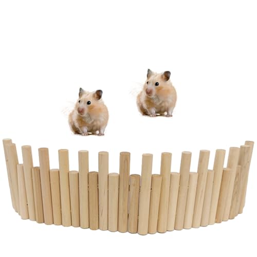 PLUSHCEWT Hamsterzaun, Rattenleiter, Brücke, Spielzeug, Hamsterzaun, Hamsterbrücke, Spielzeug, Holzleiter, natürliches Versteck für wie Maulwurf, Karotte, Hütte, Kleintiere (38 cm) von PLUSHCEWT