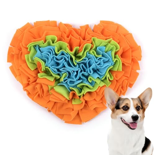 PLUSHCEWT Schnüffelmatte für Hunde, Futter-Schnüffelmatte, interaktives Futterspiel, Spielzeug für Hunde, natürliche Futtersuchfähigkeiten, langsames Füttern, Welpen-Trainingsmatte für kleine von PLUSHCEWT