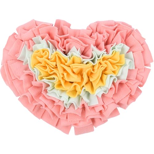 Schnüffelmatte für Hunde, interaktives Anreicherungsspielzeug für Welpen und kleine Hunde, langsame Fütterungsmatte für geistige Stimulation und natürliche Futtersuche, Hunde-Puzzle-Futterspender und von PLUSHCEWT