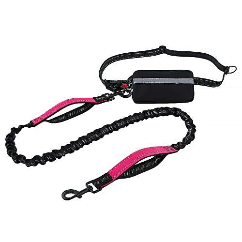 Plutus Pet Hundeleine für freihändige Hunde, weich gepolstert, mit zwei Griffen, einziehbare Bungee-Leine mit reflektierenden Nähten, verstellbare Wasit-Leine für Spaziergänge, Laufen, Joggen, für Plutus Pet Hundeleine für freihändige Hunde, weich gepolstert, mit zwei Griffen, einziehbare Bungee-Leine mit reflektierenden Nähten, verstellbare Wasit-Leine für Spaziergänge, Laufen, Joggen, für von PLUTUS PET