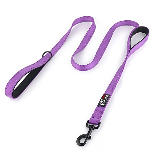 Plutus Pet Hundeleine mit Doppelgriff, strapazierfähig, reflektierend, Doppelgriff, für Sicherheitstraining, für mittelgroße und große Hunde, 2 Griffleinen, 1,5 m, Violett Plutus Pet Hundeleine mit Doppelgriff, strapazierfähig, reflektierend, Doppelgriff, für Sicherheitstraining, für mittelgroße und große Hunde, 2 Griffleinen, 1,5 m, Violett von PLUTUS PET