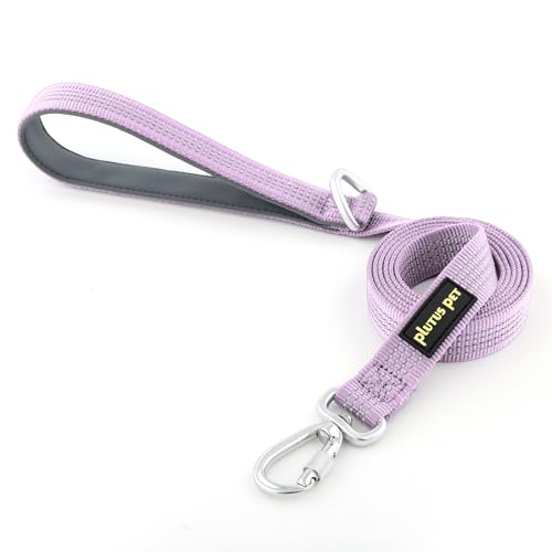 Plutus Pet Robuste Hundeleine mit abschließbarem Aluminium-Karabiner, 1,2 m lang, doppelseitiges, reflektierendes Nylon, gepolsterter Griff, für Welpen, kleine, mittelgroße und große Hunde, Lila, 1,2 Plutus Pet Robuste Hundeleine mit abschließbarem Aluminium-Karabiner, 1,2 m lang, doppelseitiges, reflektierendes Nylon, gepolsterter Griff, für Welpen, kleine, mittelgroße und große Hunde, Lila, 1,2 von PLUTUS PET