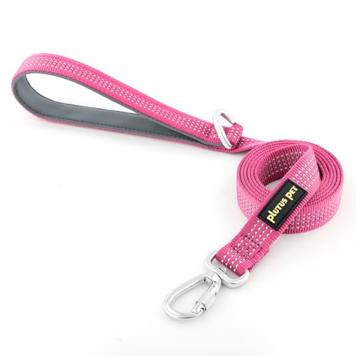 Plutus Pet Robuste Hundeleine mit abschließbarem Aluminium-Karabiner, 1,2 m lang, doppelseitiges, reflektierendes Nylon, gepolsterter Griff, für Welpen, kleine, mittelgroße und große Hunde (Rosa, 2,0 Plutus Pet Robuste Hundeleine mit abschließbarem Aluminium-Karabiner, 1,2 m lang, doppelseitiges, reflektierendes Nylon, gepolsterter Griff, für Welpen, kleine, mittelgroße und große Hunde (Rosa, 2,0 von PLUTUS PET