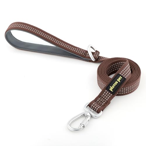 Plutus Pet Robuste Hundeleine mit abschließbarem Aluminium-Karabiner, 1,2 m lang, doppelseitiges, reflektierendes Nylon, gepolsterter Griff, für Welpen, kleine, mittelgroße und große Hunde (Schokolade Plutus Pet Robuste Hundeleine mit abschließbarem Aluminium-Karabiner, 1,2 m lang, doppelseitiges, reflektierendes Nylon, gepolsterter Griff, für Welpen, kleine, mittelgroße und große Hunde (Schokolade von PLUTUS PET