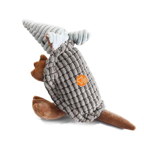 PLYFOU Quietschendes Hundespielzeug, 30,5 cm, Plüsch-Hundespielzeug, Stofftiere für kleine, mittelgroße und große Hunde aller Rassen, große Gürteltiere, Kauspielzeug für Welpen mit sauberen Zähnen, PLYFOU Quietschendes Hundespielzeug, 30,5 cm, Plüsch-Hundespielzeug, Stofftiere für kleine, mittelgroße und große Hunde aller Rassen, große Gürteltiere, Kauspielzeug für Welpen mit sauberen Zähnen, von PLYFOU