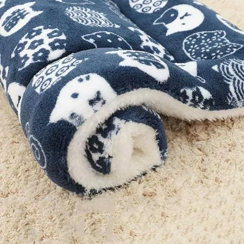 Hundebett Verdickte Hundematte Haustier Katze Weiche Fleece Pad Decke Bett Matte Kissen Home Waschbar Teppich Halten Warm Pet Supplies von PMMCON