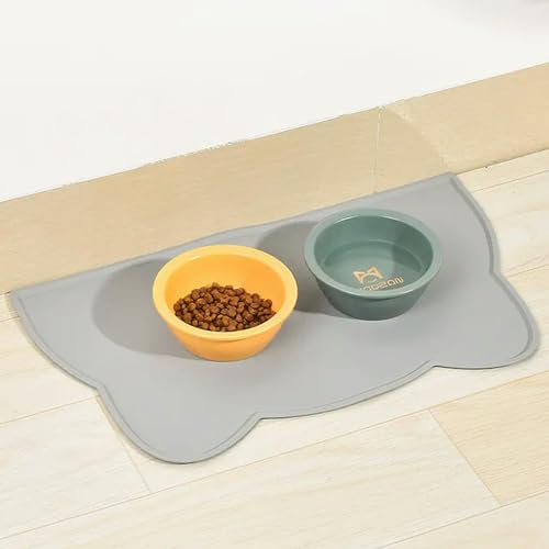 Pet Mat for Dog Cat Pet Food Pad Pet Bowl Drinking Mat Dog Feeding Placemat Portable Outdoor Feeding von PMMCON