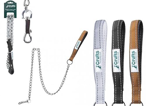 CRUFTS Reflektierende Kettenleine, 1,2 m, 3 Farben CRUFTS Reflektierende Kettenleine, 1,2 m, 3 Farben von PMS