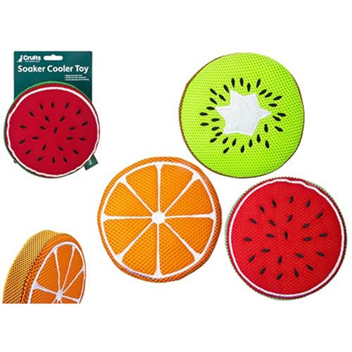 PMS 879104 Crufts Fruit Soaker Cooles Spielzeug, lebendige Verschiedene Designs, erfrischend und unterhaltsam, perfekt für den Sommer im Freien, 1 Stück, Mehrfarbig von PMS