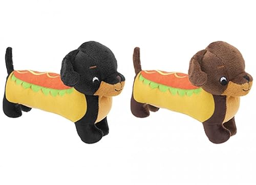 Hot Dog Wursthund Plüsch, 20 cm, 2 verschiedene Farben von PMS