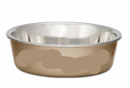 - Futternapf für Hunde, kein Kippen, Edelstahl, rutschfest, auslaufsicher, Größe M, Blaubeerblau (Champagner, M) von PMVRTHQV