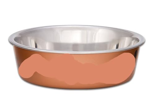 - Futternapf für Hunde, kein Kippen, Edelstahl, rutschfest, auslaufsicher, Größe M, Blaubeerblau (Kupfer, M) von PMVRTHQV