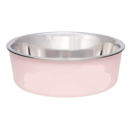 - Futternapf für Hunde, kein Kippen, Edelstahl, rutschfest, auslaufsicher, Größe M, Blaubeerblau (Paparazzi Pink, M) von PMVRTHQV
