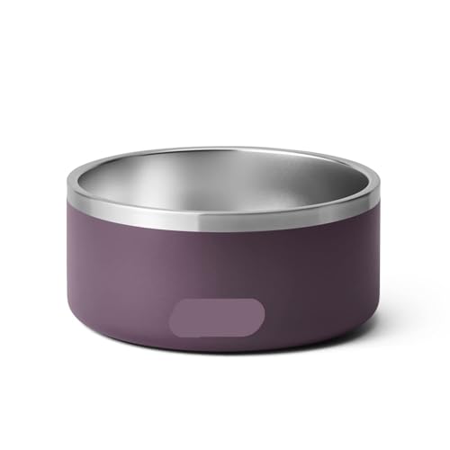 Rutschfester Futternapf aus Edelstahl, fasst 1,8 l, Violett (Nordic Purple) von PMVRTHQV