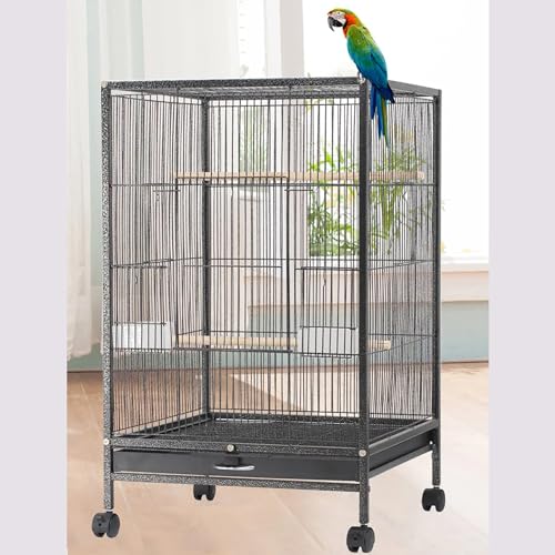 POCDOKYZ Multifunktionaler Vogelkäfig aus Metall, Vogelvilla, Vogelnest-Zuchtbox, robust + zuverlässig + leicht zu reinigen, geeignet für kleine und mittelgroße Vögel POCDOKYZ Multifunktionaler Vogelkäfig aus Metall, Vogelvilla, Vogelnest-Zuchtbox, robust + zuverlässig + leicht zu reinigen, geeignet für kleine und mittelgroße Vögel von POCDOKYZ