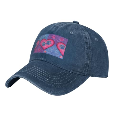 Baseballmütze mit Hundepfote, für Erwachsene, gewaschener Cowboy-Hut für Väter, LKW-Fahrer, täglicher Baseballhut Baseballmütze mit Hundepfote, für Erwachsene, gewaschener Cowboy-Hut für Väter, LKW-Fahrer, täglicher Baseballhut von POCUK