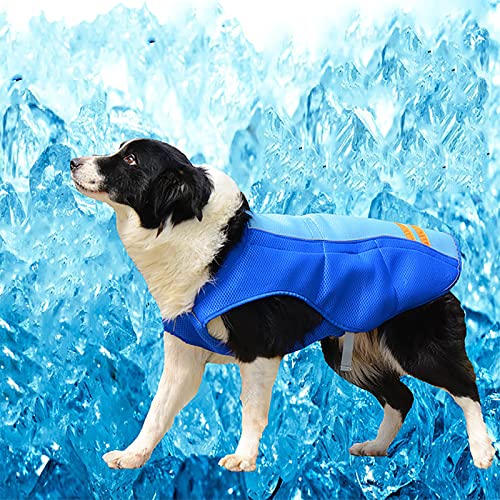 Kühlhemden Für Hunde, Verstellbare Kühlweste Für Hunde, Verdunstungskühlung, Für Hunde Im Sommer Und Bei Heißem Wetter Beim Wandern Im Freien Beim Camping von PODEC
