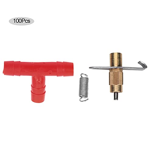 Automatischer Nippeltränkeautomat für Kaninchen, 100 Stück, Robustes Kupfer und Kunststoff - hygienische Wasserversorgung, einfache Reinigung, ideal für Kaninchen, Nager, Küken (Brustwarzen von PODSJD