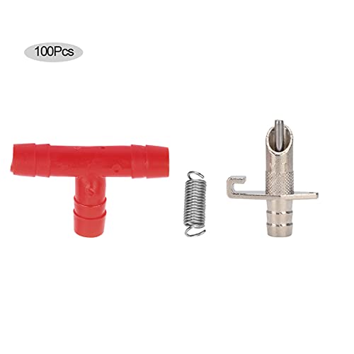 Automatischer Nippeltränkeautomat für Kaninchen, 100 Stück, Robustes Kupfer und Kunststoff - hygienische Wasserversorgung, einfache Reinigung, ideal für Kaninchen, Nager, Küken (Verchromtem von PODSJD