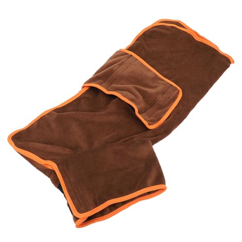 POENVFPO Hundebademantel-Handtuch, Polyester, Schnell Trocknender Hundebademantel, Super Saugfähiger Hundebademantel Zur Verwendung nach Dem Bad (L) von POENVFPO