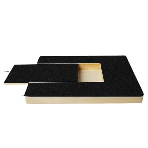 Hunde-Kratzpad für Nägel, Multifunktionale Kratzmatte aus Holz mit eingebauter Leckerli-Box, natürliche Haustier-Nagelfeilen-Brett für sichere und lustige Hunde-Nagelpflege Hunde-Kratzpad für Nägel, Multifunktionale Kratzmatte aus Holz mit eingebauter Leckerli-Box, natürliche Haustier-Nagelfeilen-Brett für sichere und lustige Hunde-Nagelpflege von POHOVE