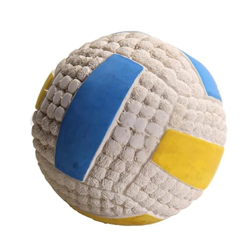 POMOSAVIDA + PTL0001-B Volleyball (groß)+Haustier-Spielzeug Kauspielzeug Quietschspielzeug Hundespielzeug Interaktives Hundespielzeug Emulsion Spielzeug, Größe: 9,5 cm von POMOSAVIDA