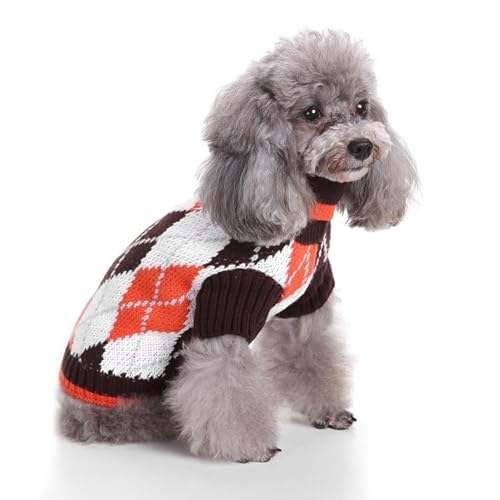 Hundeweihnachten, Pullover Weihnachtsmann, Weihnachtshund, Hundeschneepullover, Haustierkleidung für kleine Hunde und Katzen, Feiertagskleidungsgeschenke, warme Winterkleidung für Katzen (Color : 6, von POOLPO