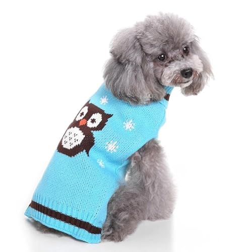 Hundeweihnachten, Pullover Weihnachtsmann, Weihnachtshund, Hundeschneepullover, Haustierkleidung für kleine Hunde und Katzen, Feiertagskleidungsgeschenke, warme Winterkleidung für Katzen (Color : 11 von POOLPO