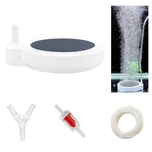 POPAPIE Aquarium Luftstein Nano Sprudelstein für Aquarium Geräuschloser Aquarium Zubehör Tiny Bubbles Aquarium Luftausströmer für Aquarium und Teich (5 cm) von POPAPIE