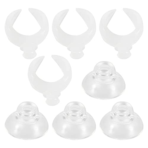 POPETPOP 4stücke Aquarium-futterrohrklemme Mit Saugnapf Transparente Rohrhalter Für Aquarien Zur Befestigung Von Schlauch Und Zubehör von POPETPOP