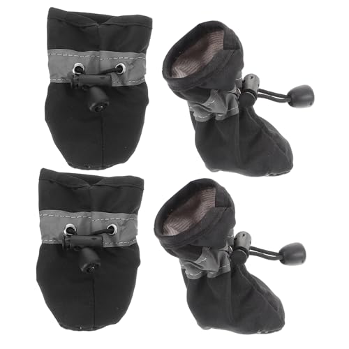 POPETPOP 4 Stück Hundeschuhe Hundetrockner Hundepflegeset Haustier Hundeschermaschinen Pfotenreiniger Für Hunde Optimales Hundefutter Stiefel Hundekotschaufel Stoff Black POPETPOP 4 Stück Hundeschuhe Hundetrockner Hundepflegeset Haustier Hundeschermaschinen Pfotenreiniger Für Hunde Optimales Hundefutter Stiefel Hundekotschaufel Stoff Black von POPETPOP
