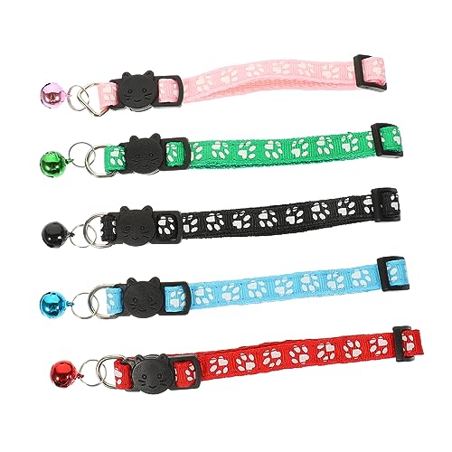 POPETPOP 5stücke Kätzchenhalsband Mit Glocke Haustierhalsband Dekoratives Katzenhalsband Einstellbare Haustierhalsbänder Halskette Für Kätzchen Und Welpen POPETPOP 5stücke Kätzchenhalsband Mit Glocke Haustierhalsband Dekoratives Katzenhalsband Einstellbare Haustierhalsbänder Halskette Für Kätzchen Und Welpen von POPETPOP