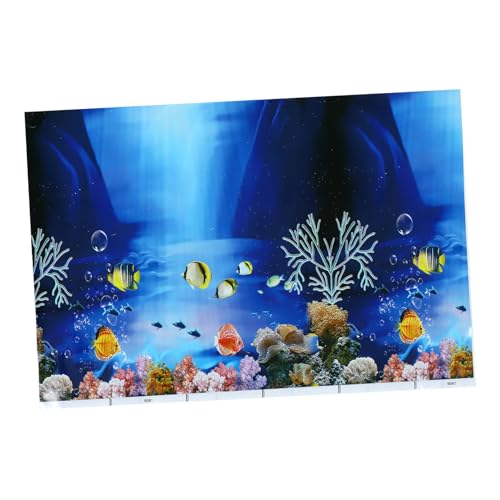 POPETPOP 1 Blatt Aufkleber für Aquarien Panzer Aquariumheizung Anlage Fischfutter Luft Aquarium Dekoration Aquarium rückwand Aquarien Hintergründe Unterwasserbild Dickfilmpapier von POPETPOP