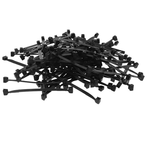 POPETPOP 1 Krawattenkarte Trauben binden Garten Krawatten Unterstützung Pflanzengreifer-Clip Gartenpflanzenklammern aus Kunststoff Pflanzenkletterklemme Pflanzenstützklemme Plastik Schwarz von POPETPOP
