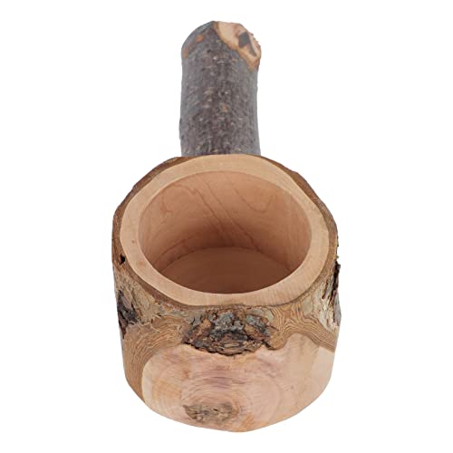 POPETPOP Holz Papageien Spielständer Praktischer Vogelständer Vogel Holzschale Papageienständer Vogel Kletterständer Für Kleine Und Mittelgroße Vögel Futter Und Kletterplätze von POPETPOP