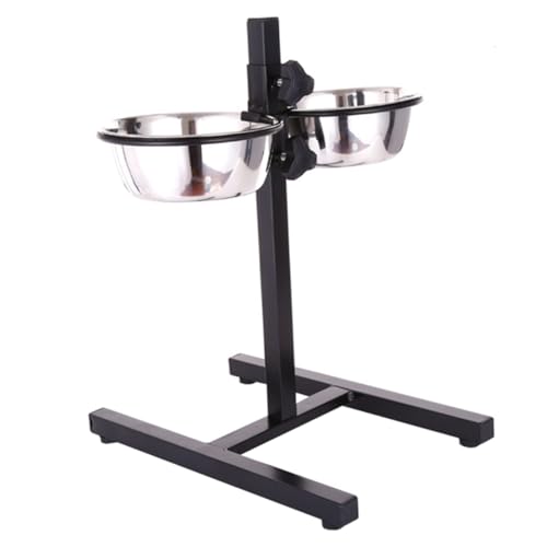 POPETPOP 1 Satz Anhebbarer Hundenapf Edelstahl-hundenäpfe Co Futterspender Einstellbar Doppelt Automatisch Mehrere Essen Steht Katzennapf Mit Ständer Puzzle Hoch Dual Black Rostfreier Stahl POPETPOP 1 Satz Anhebbarer Hundenapf Edelstahl-hundenäpfe Co Futterspender Einstellbar Doppelt Automatisch Mehrere Essen Steht Katzennapf Mit Ständer Puzzle Hoch Dual Black Rostfreier Stahl von POPETPOP