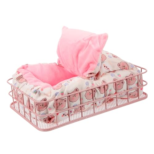 POPETPOP Metall Hamster Nest Mit Baumwolle Für Ratten Chinchillas Käfig Plattform Zubehör Komfortabler Ruheplatz Für Kleine Haustiere von POPETPOP