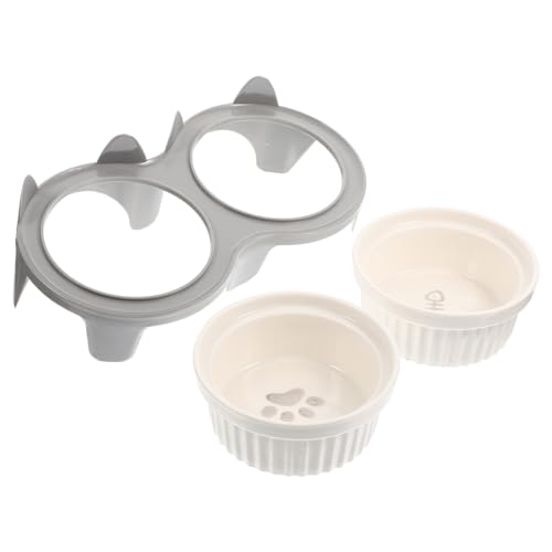 POPETPOP Praktischer Futternapf 1 Set Erhöhter Katzennäpfe Aus Keramik Schräge Oberseite Für Wasser Und Futter Leicht Zu Reinigen POPETPOP Praktischer Futternapf 1 Set Erhöhter Katzennäpfe Aus Keramik Schräge Oberseite Für Wasser Und Futter Leicht Zu Reinigen von POPETPOP
