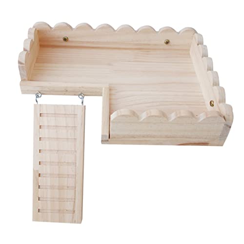 POPETPOP 1 Satz Hamster-Holzplattform Hamster hamsterspielzeug Kleintier Lieferungen Käfighamster drinnen Hamster Plattform Hamster-Krabbelleiter Hölzern Khaki POPETPOP 1 Satz Hamster-Holzplattform Hamster hamsterspielzeug Kleintier Lieferungen Käfighamster drinnen Hamster Plattform Hamster-Krabbelleiter Hölzern Khaki von POPETPOP