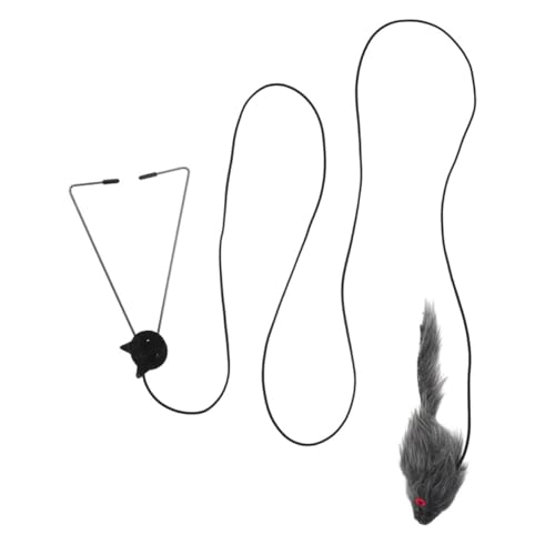 POPETPOP 1 Satz Haustier Katze Teaser Katzenspielzeug Neckender Stock Für Hauskatzen Für Haustiere Zum Aufhängen An Der Katzentür Neckende Spielzeuge Metall Black POPETPOP 1 Satz Haustier Katze Teaser Katzenspielzeug Neckender Stock Für Hauskatzen Für Haustiere Zum Aufhängen An Der Katzentür Neckende Spielzeuge Metall Black von POPETPOP