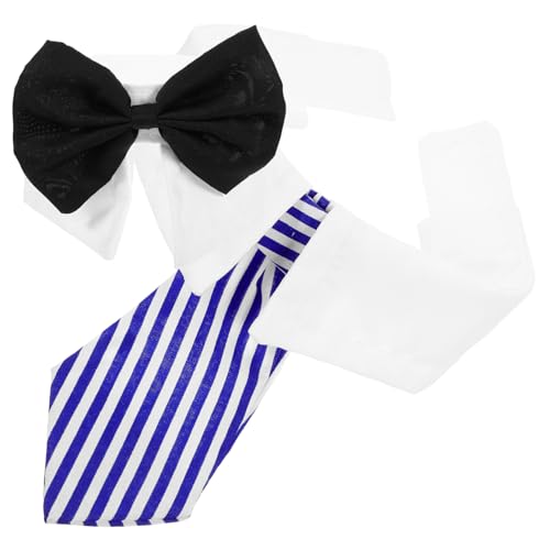 POPETPOP Elegantes Haustier-Halsband-Set Mit Fliege Verstellbare Süßes Halsband Mit Fliege Für Den Alltag Und Partys von POPETPOP