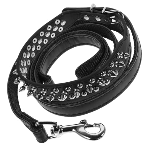 POPETPOP 1 Satz Haustierhalsband Kragen für große Hunde Hundespielzeug -Hund Autositz für Hunde Wurf hundehalstuch hundehalsbänder Leine zum Laufen Pu-Nieten-Hundehalsband Black POPETPOP 1 Satz Haustierhalsband Kragen für große Hunde Hundespielzeug -Hund Autositz für Hunde Wurf hundehalstuch hundehalsbänder Leine zum Laufen Pu-Nieten-Hundehalsband Black von POPETPOP
