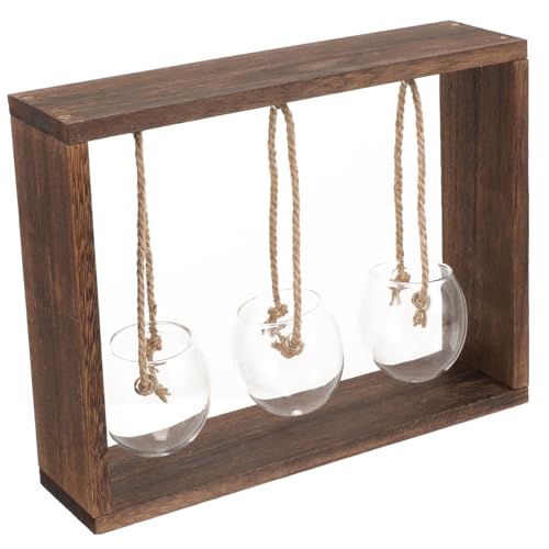 POPETPOP 1 Satz Holzrahmenvase Terrarien Röhren Anlage Wasser Aquarium Wand Künstliche Farne Für Draußen Luft Terrarium Für Fleischfressende Pflanzen Kuppel Vermehrung Bahnhof Plastik POPETPOP 1 Satz Holzrahmenvase Terrarien Röhren Anlage Wasser Aquarium Wand Künstliche Farne Für Draußen Luft Terrarium Für Fleischfressende Pflanzen Kuppel Vermehrung Bahnhof Plastik von POPETPOP