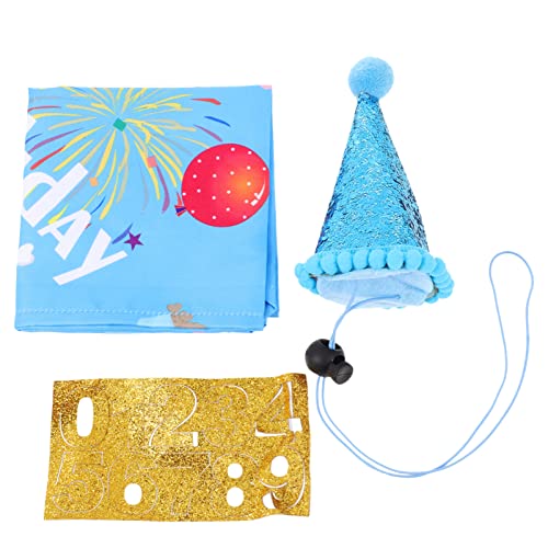 POPETPOP 1 Satz Hundegeburtstagsmütze Hundekuchen Haarschneidemaschine Für Hunde Geburtstag Kegelkappe Plüsch Welpe Hundenapf Hundeperücke Hundekostüme Hundedenkmal Haustier Polyester Blue POPETPOP 1 Satz Hundegeburtstagsmütze Hundekuchen Haarschneidemaschine Für Hunde Geburtstag Kegelkappe Plüsch Welpe Hundenapf Hundeperücke Hundekostüme Hundedenkmal Haustier Polyester Blue von POPETPOP