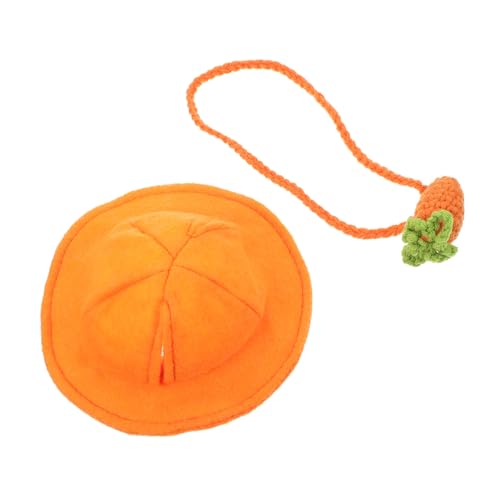 POPETPOP 1 Satz Kaninchen-Rucksack-Hut Hündchen Kleiner Hut und Tasche Wurf Haustierhut Bunny Suit Rabbit hat Hamster zubehör Haustier-Kopfbedeckung- Kaninchen-Cosplay-Hut Garn Orange POPETPOP 1 Satz Kaninchen-Rucksack-Hut Hündchen Kleiner Hut und Tasche Wurf Haustierhut Bunny Suit Rabbit hat Hamster zubehör Haustier-Kopfbedeckung- Kaninchen-Cosplay-Hut Garn Orange von POPETPOP
